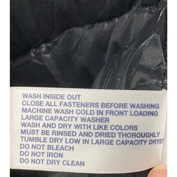 Gap Down Puffer Vest Black Quilted Winter Warmth Basic Minimalist Layer Womens S - Picture 9 of 10